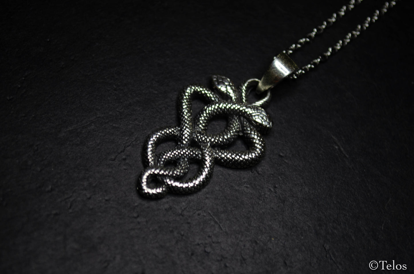 Sterling Silver Snake Pendant