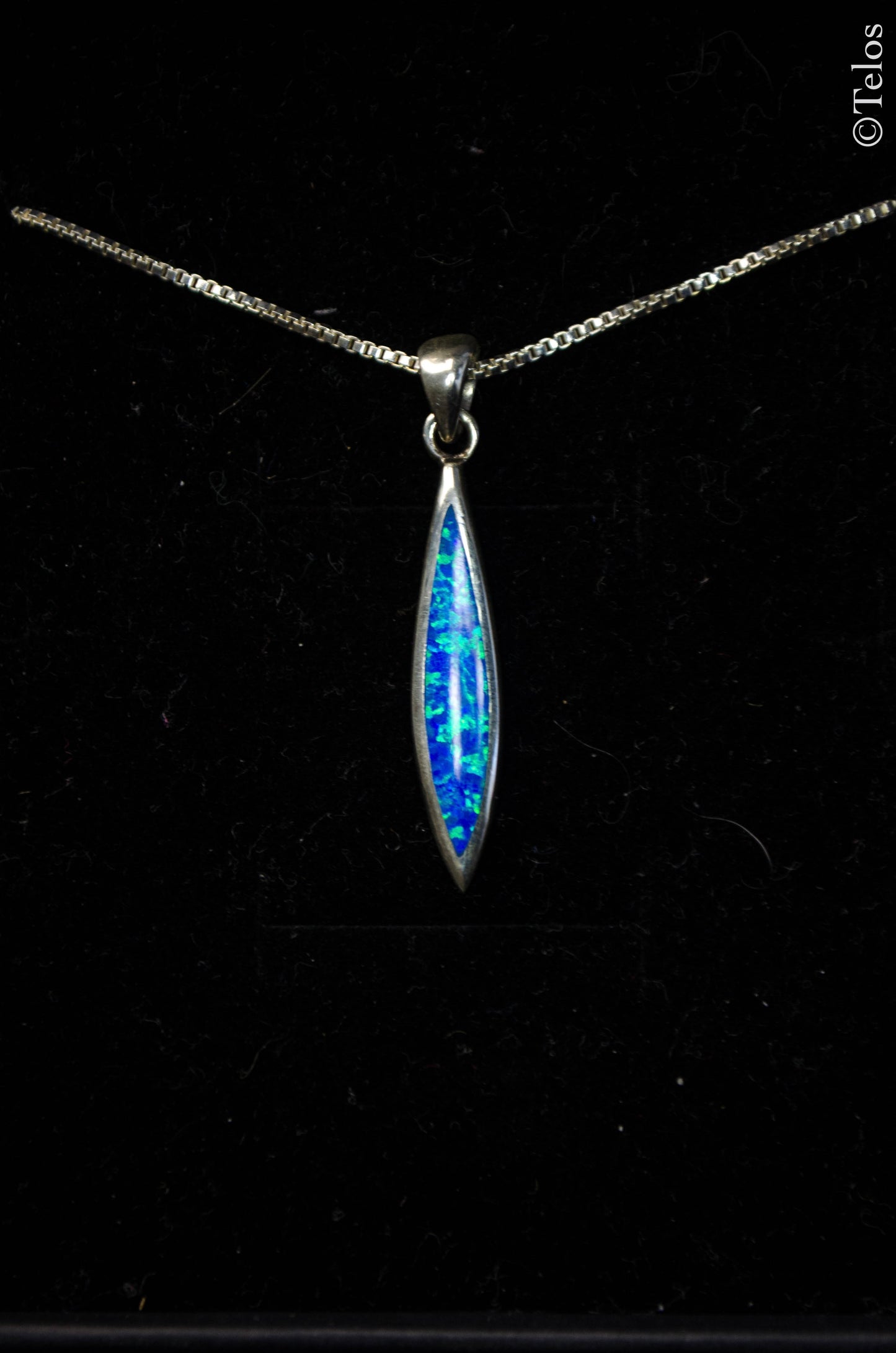 Sterling Silver Opal Necklace