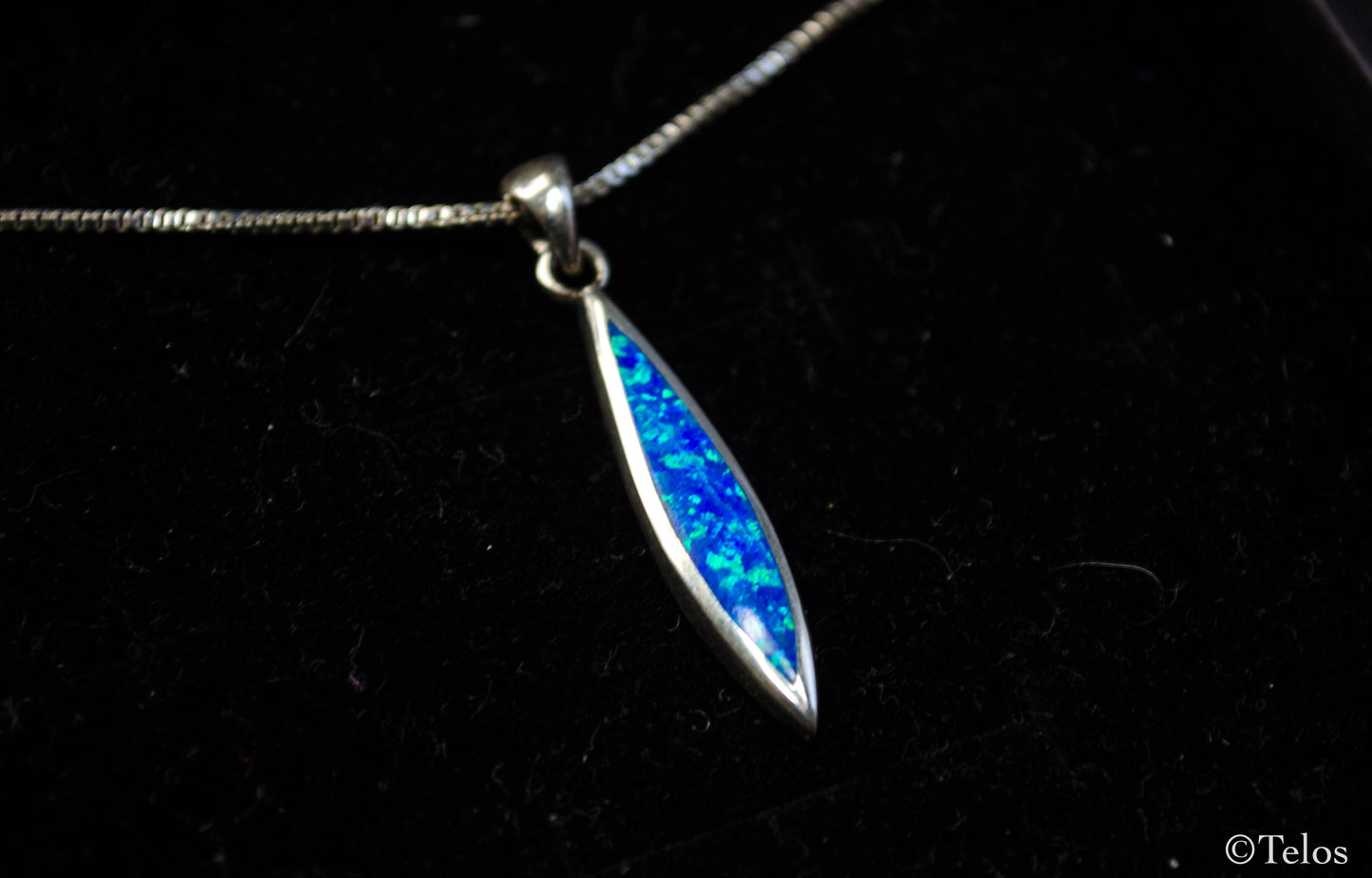 Sterling Silver Opal Necklace