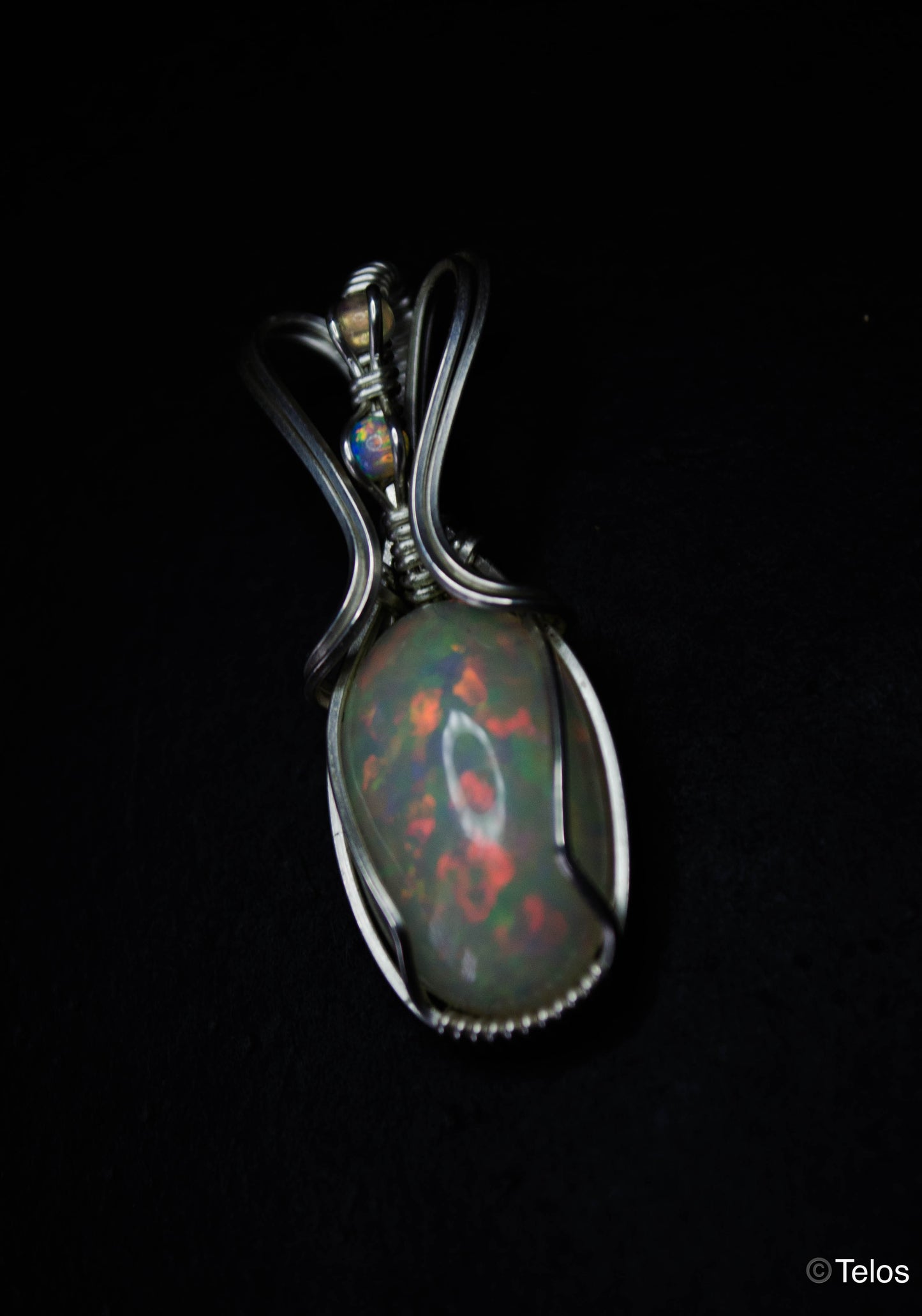 Ethiopian Opal Pendant on Sterling Silver