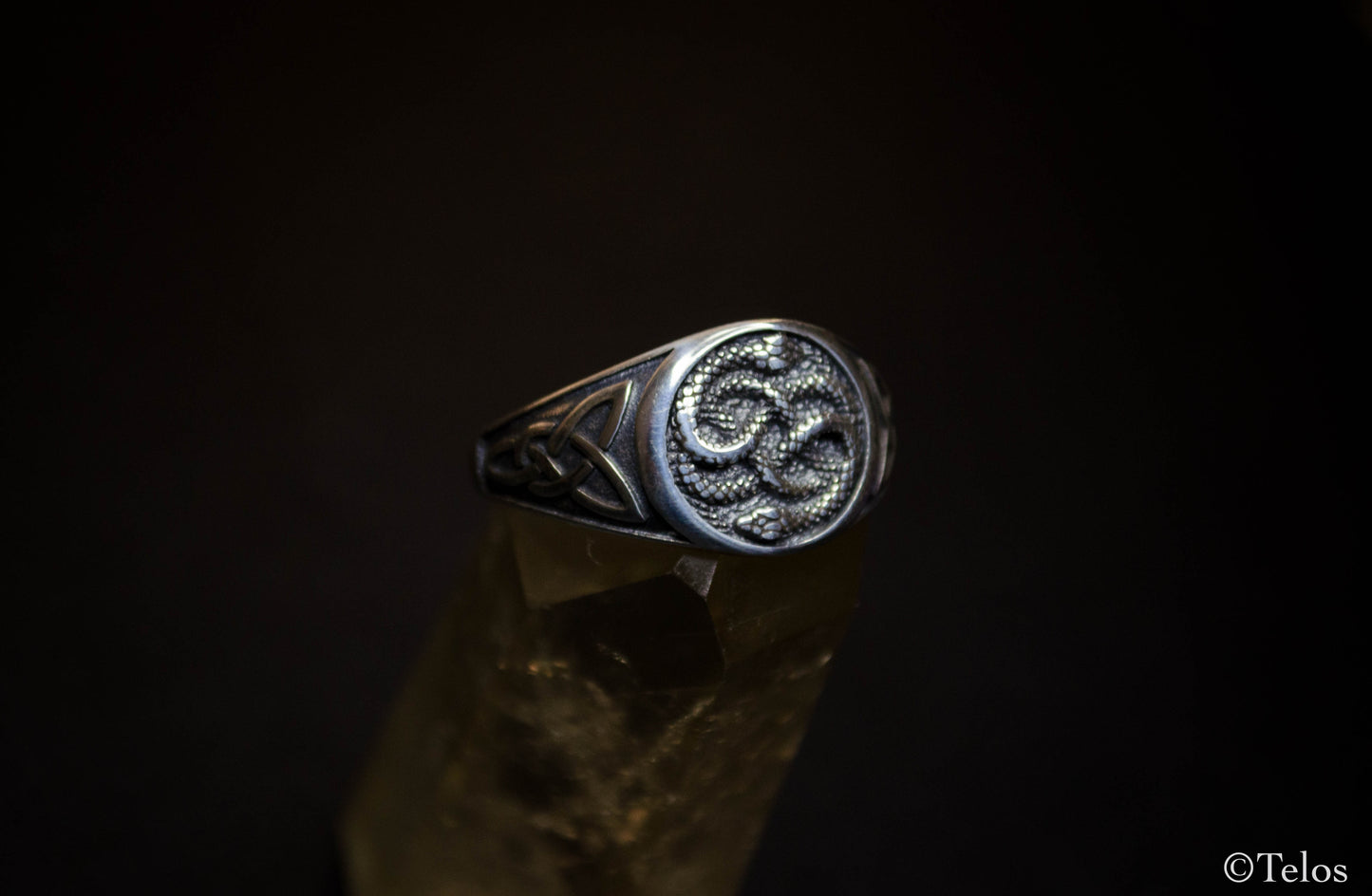 Sterling Silver Celtic snake ring