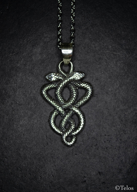 Sterling Silver Snake Pendant