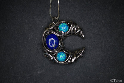 Sterling Silver Crescent Moon Necklace