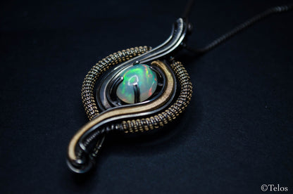 Sterling Silver Opal Necklace