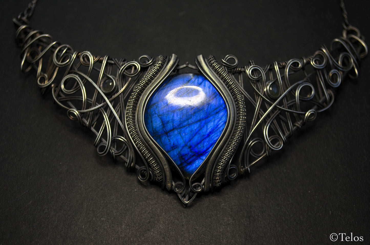 Majestic Sterling Silver Labradorite Neck piece
