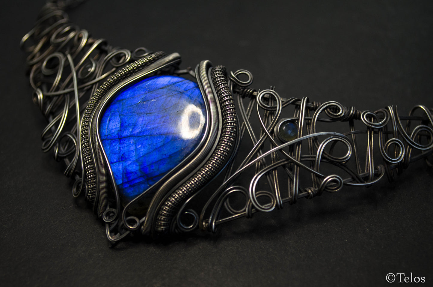 Majestic Sterling Silver Labradorite Neck piece