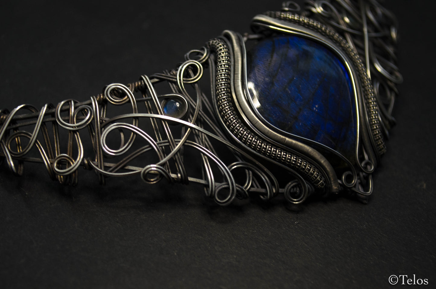 Majestic Sterling Silver Labradorite Neck piece