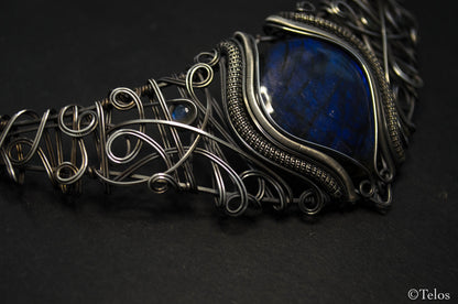 Majestic Sterling Silver Labradorite Neck piece