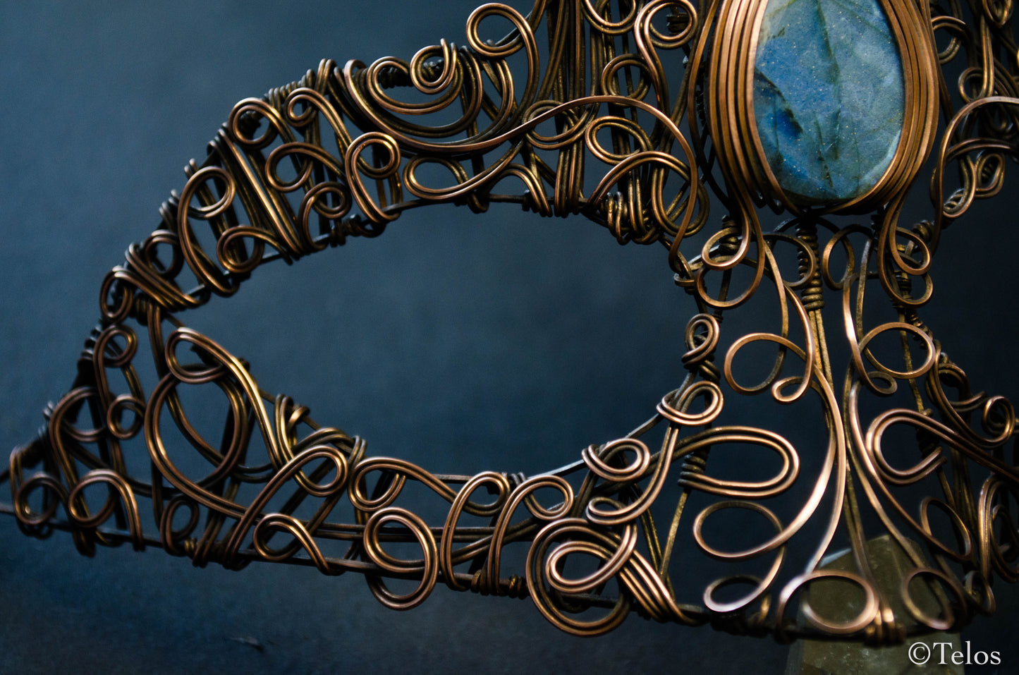 Victorian Style Masquerade Labradorite piece (Wearable)