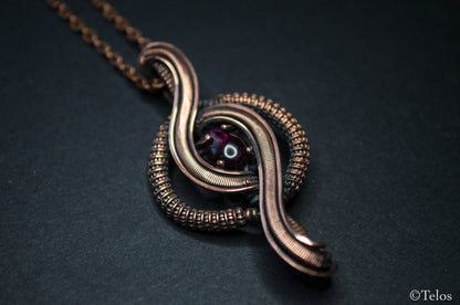 Antiqued copper Garnet