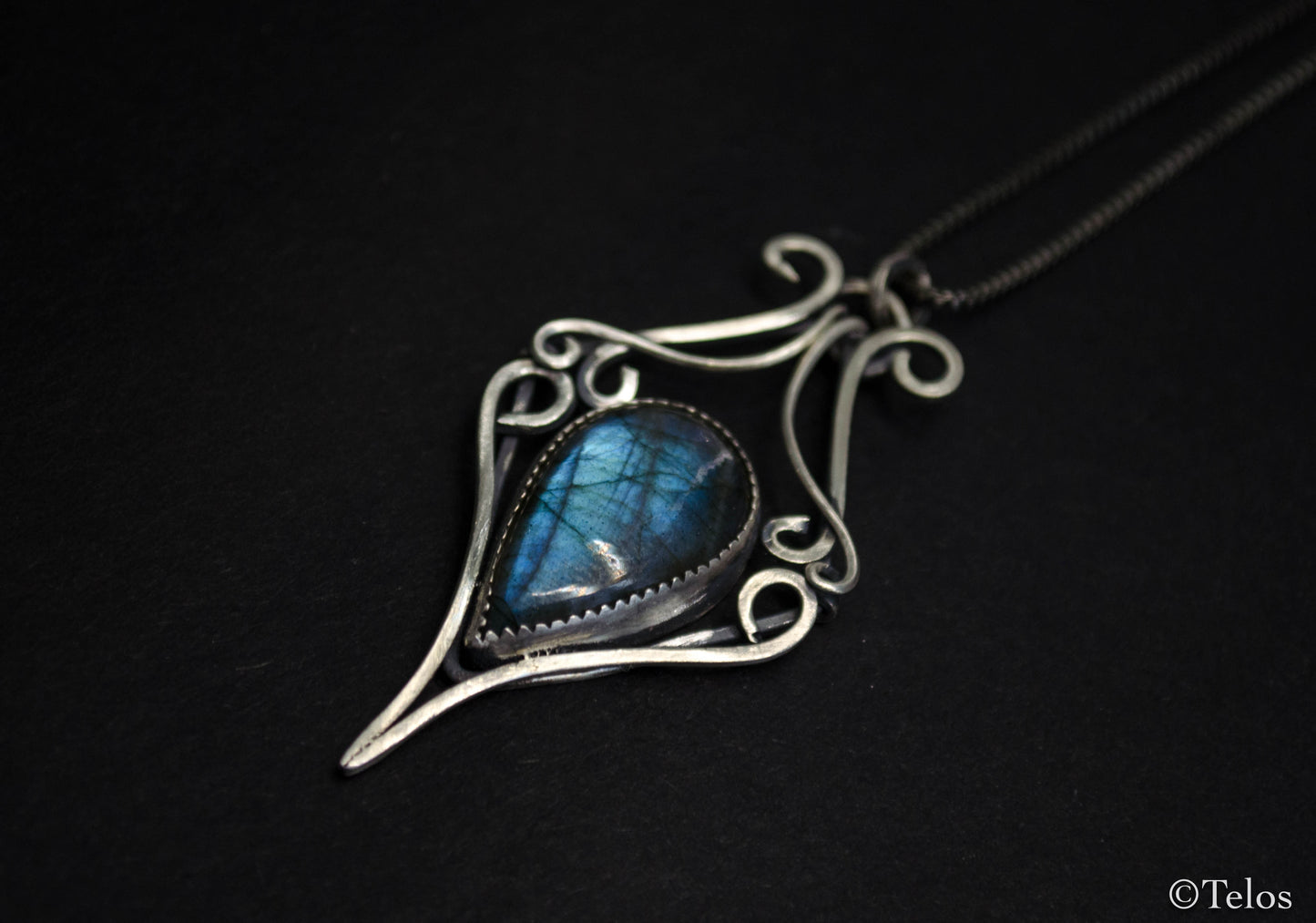 Sterling Silver Labradorite Necklace