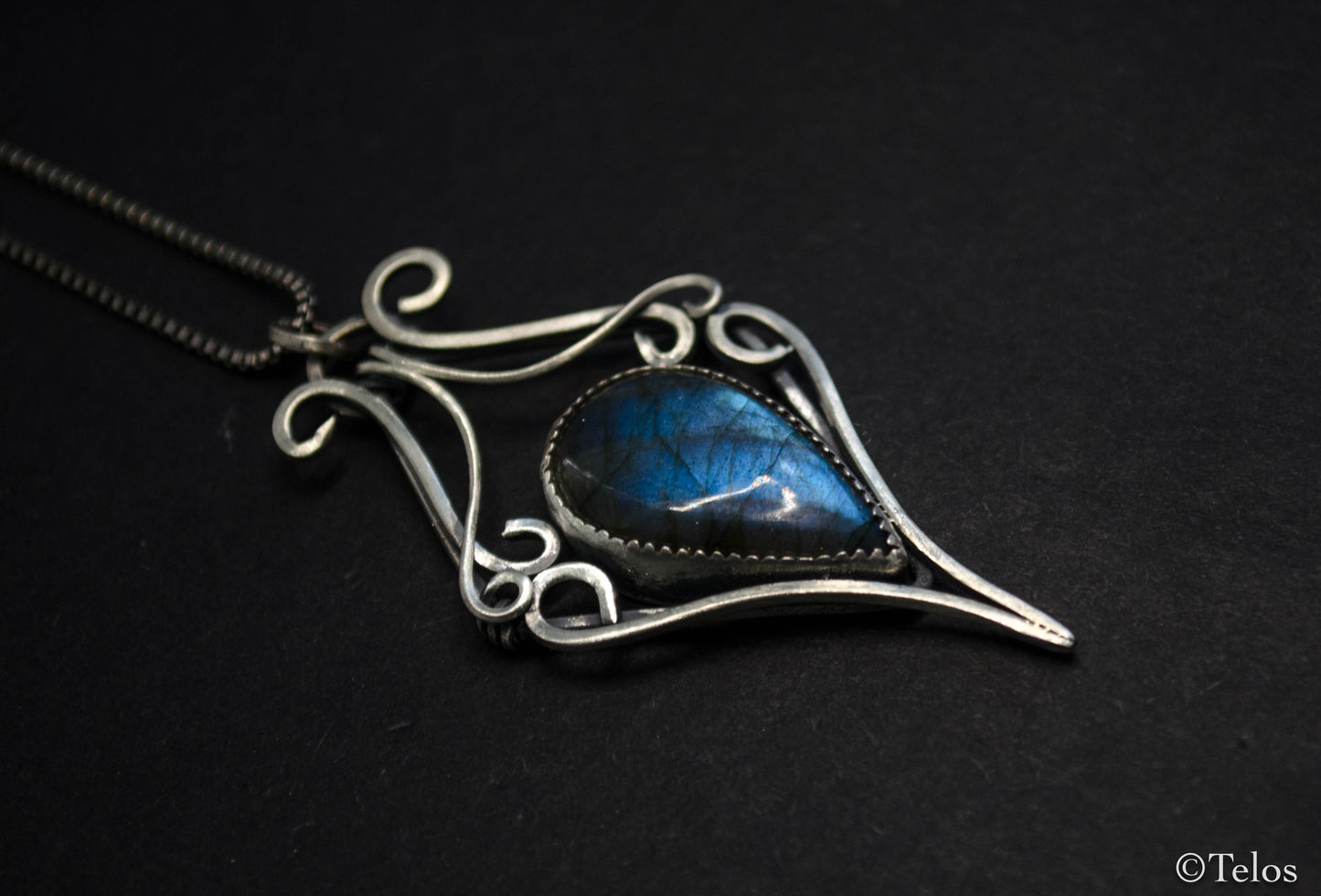 Sterling Silver Labradorite Necklace