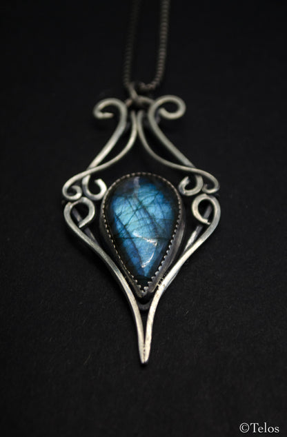 Sterling Silver Labradorite Necklace