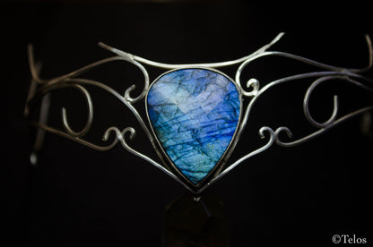 Sterling Silver LabradoriteThird eye Crown