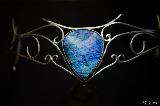 Sterling Silver LabradoriteThird eye Crown