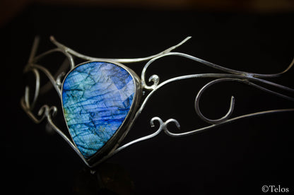 Sterling Silver LabradoriteThird eye Crown
