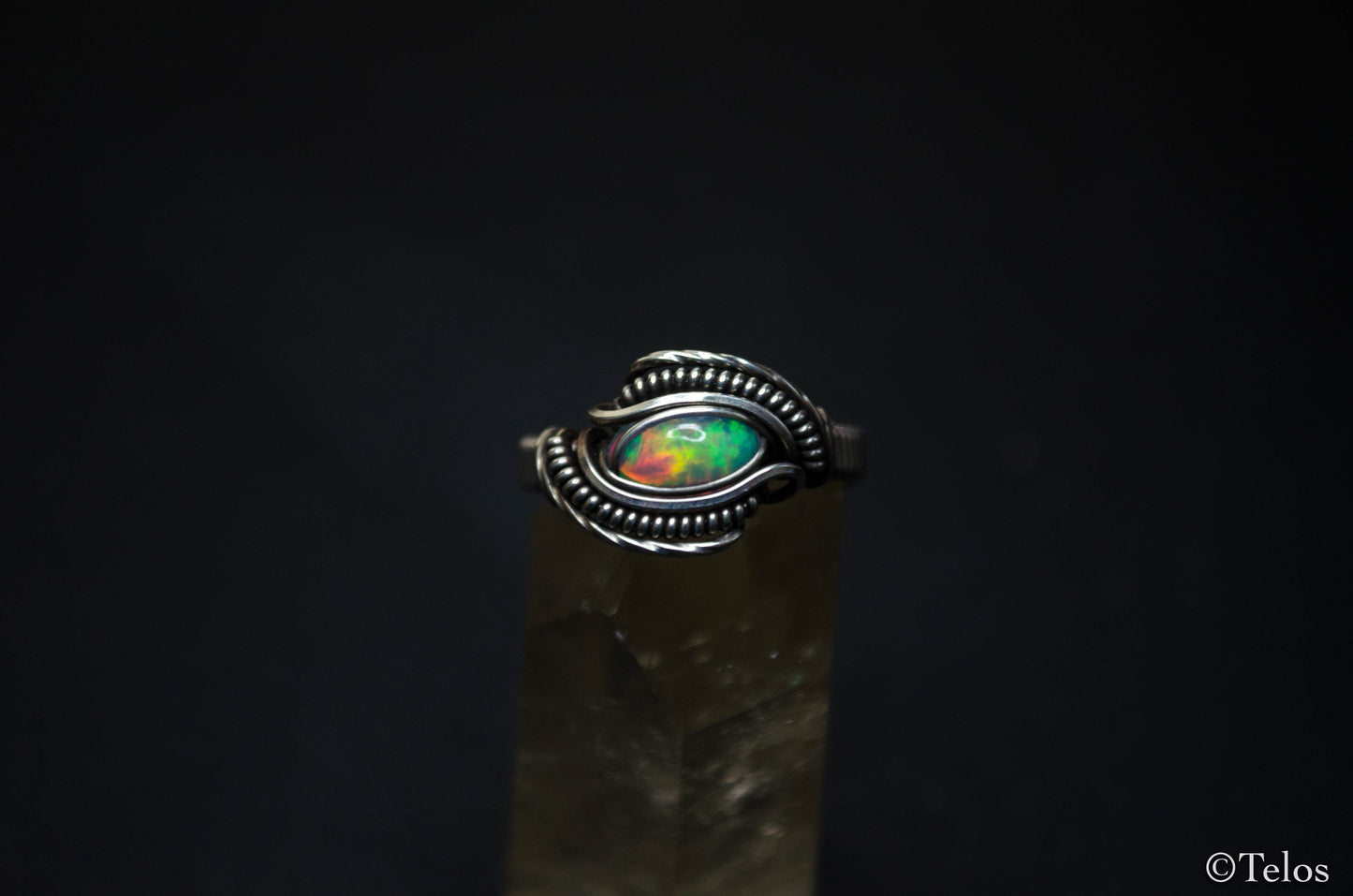 Custom Dragon Eye Sterling Silver Ring