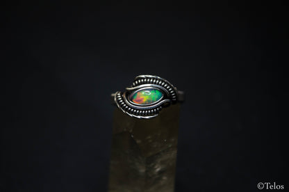 Custom Dragon Eye Sterling Silver Ring