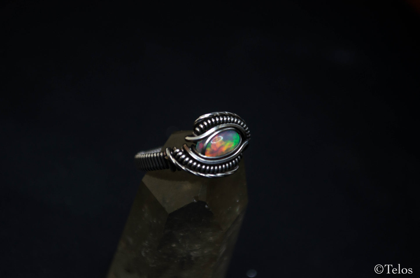 Custom Dragon Eye Sterling Silver Ring