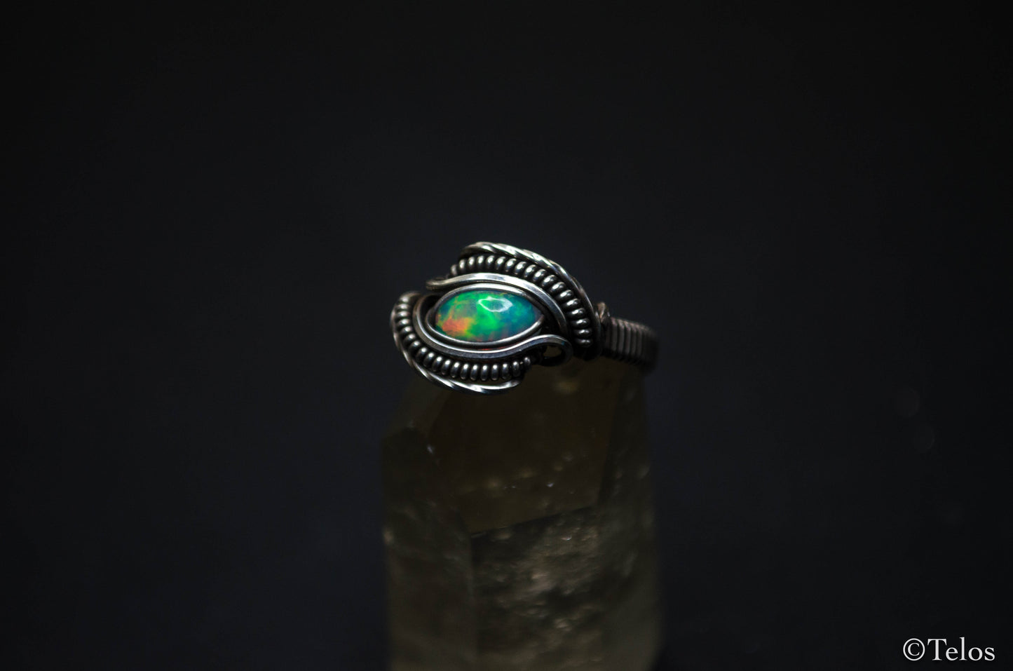 Custom Dragon Eye Sterling Silver Ring