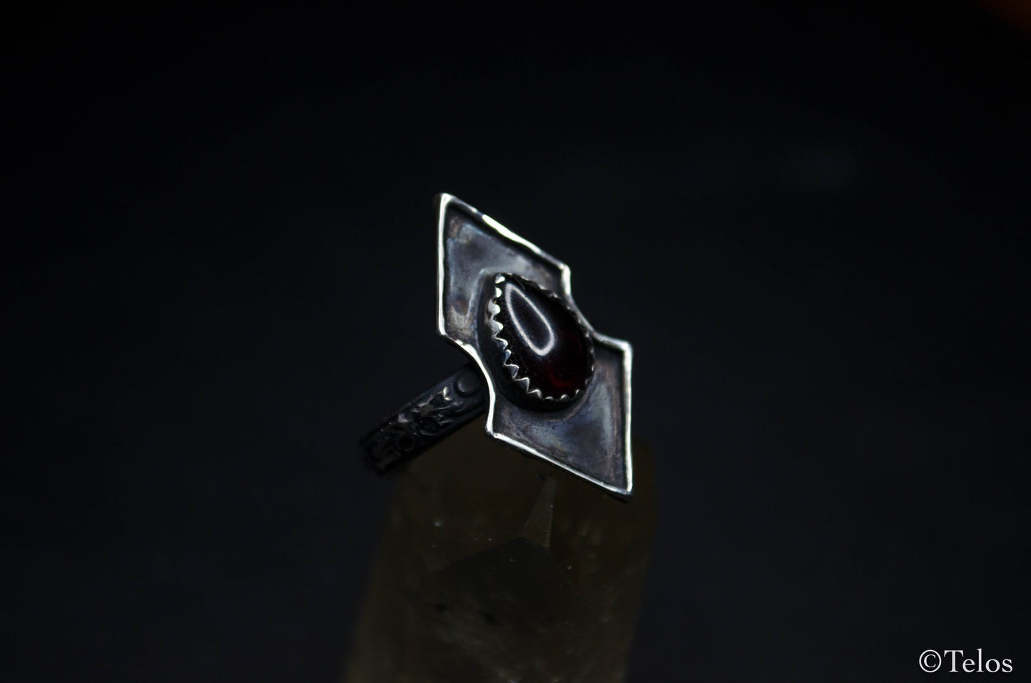 Sterling Silver Garnet ring