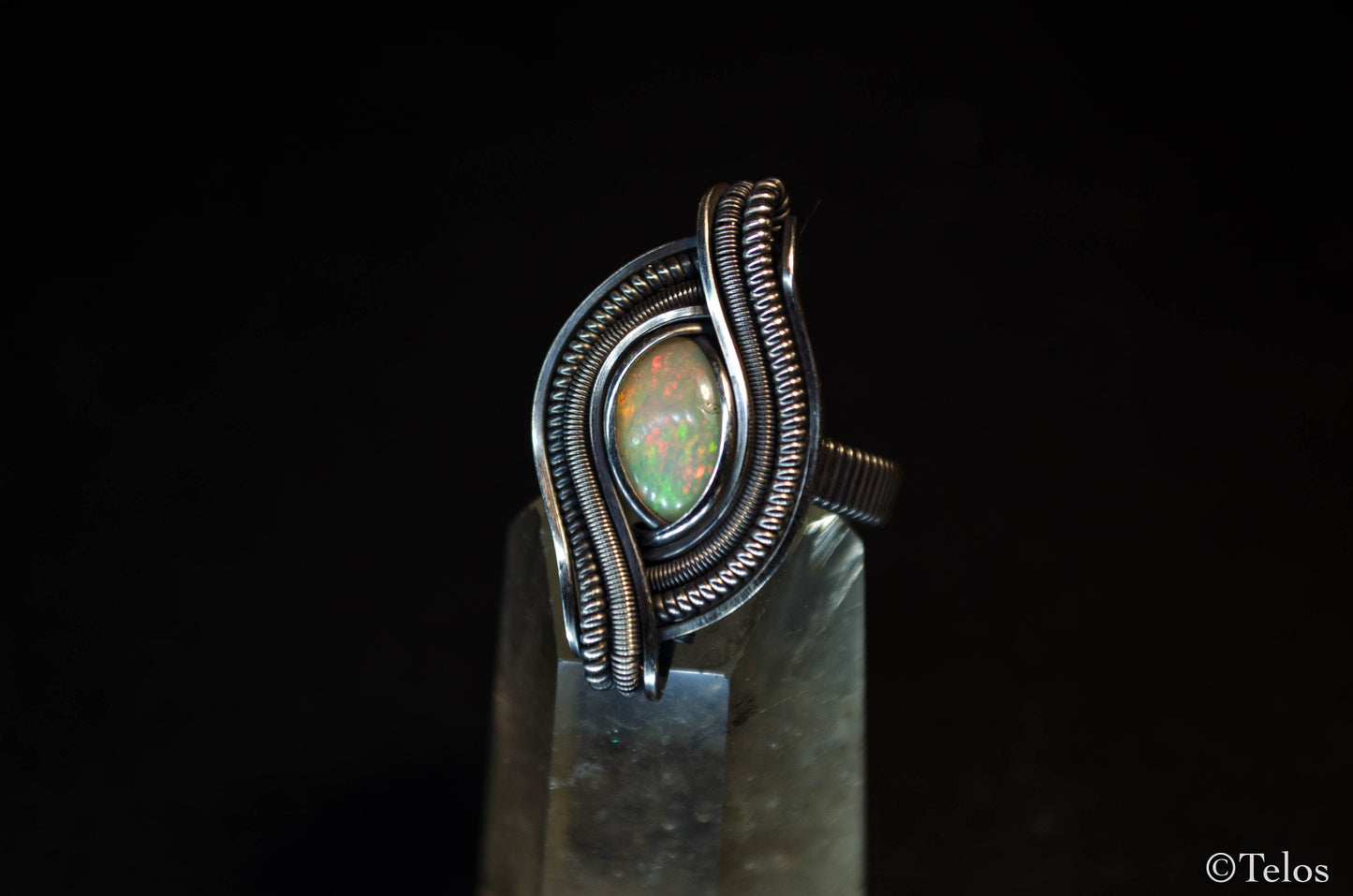 Sterling Silver Opal Ring