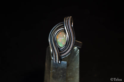 Sterling Silver Opal Ring