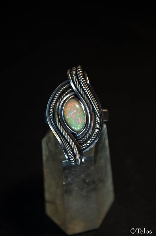Sterling Silver Opal Ring