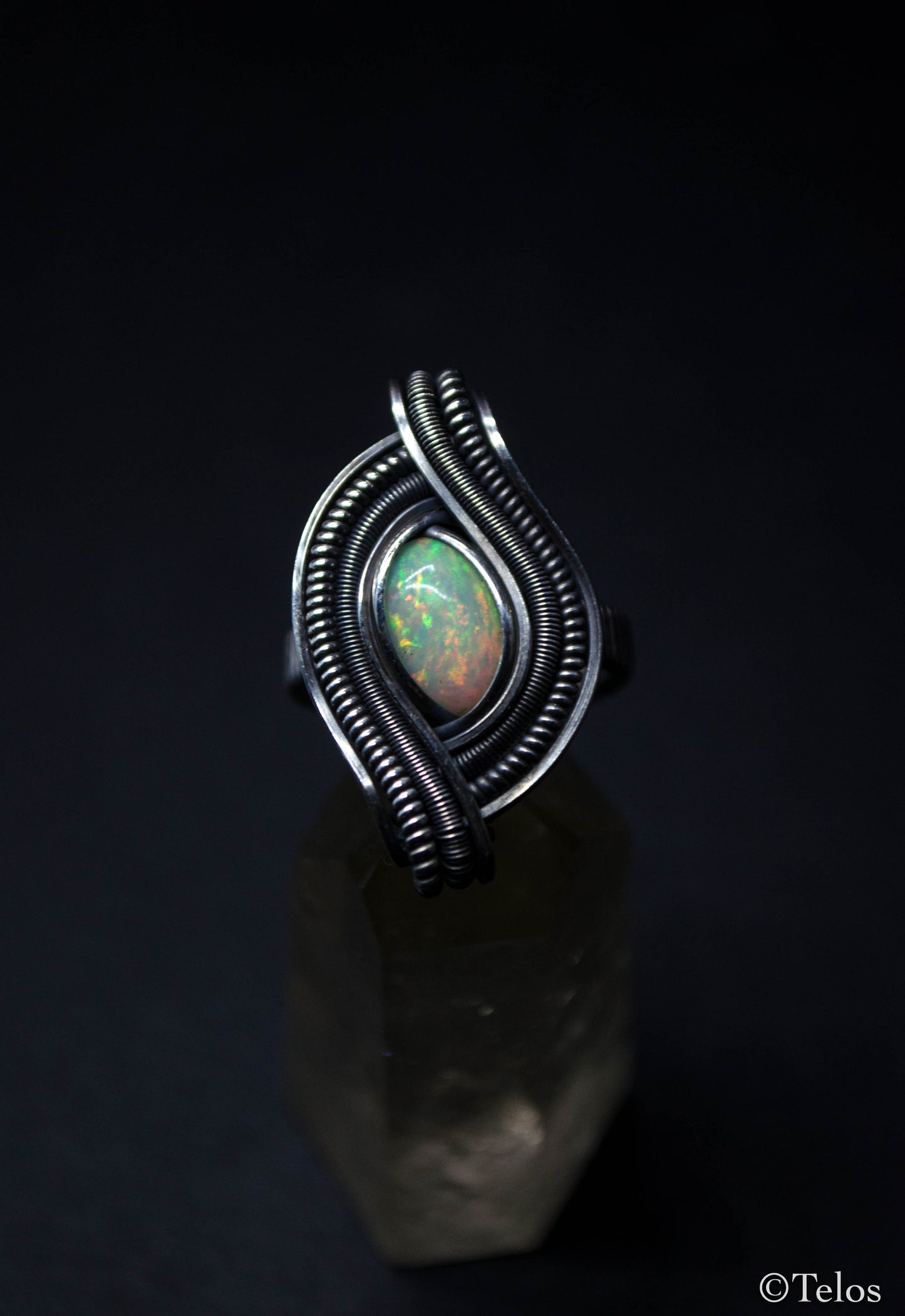 Sterling Silver Opal Ring
