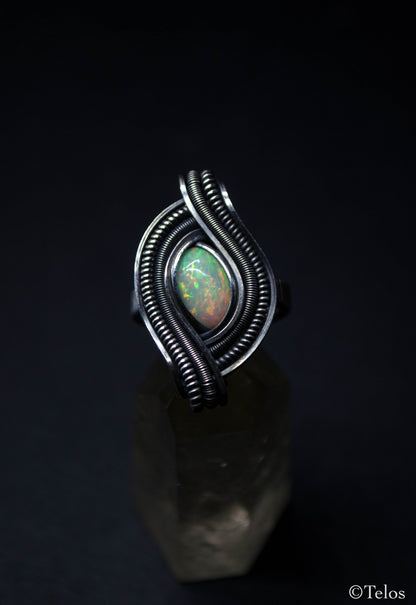 Sterling Silver Opal Ring