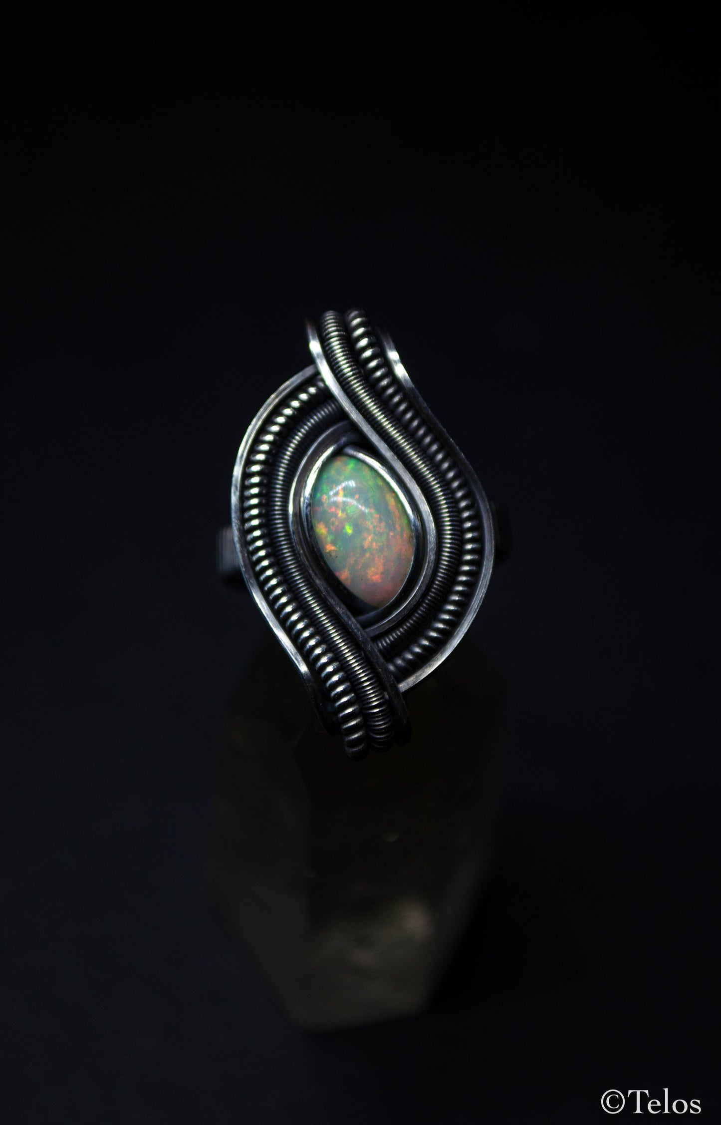 Sterling Silver Opal Ring