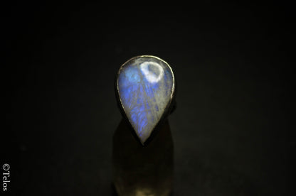 Sterling Silver Rainbow Moonstone ring