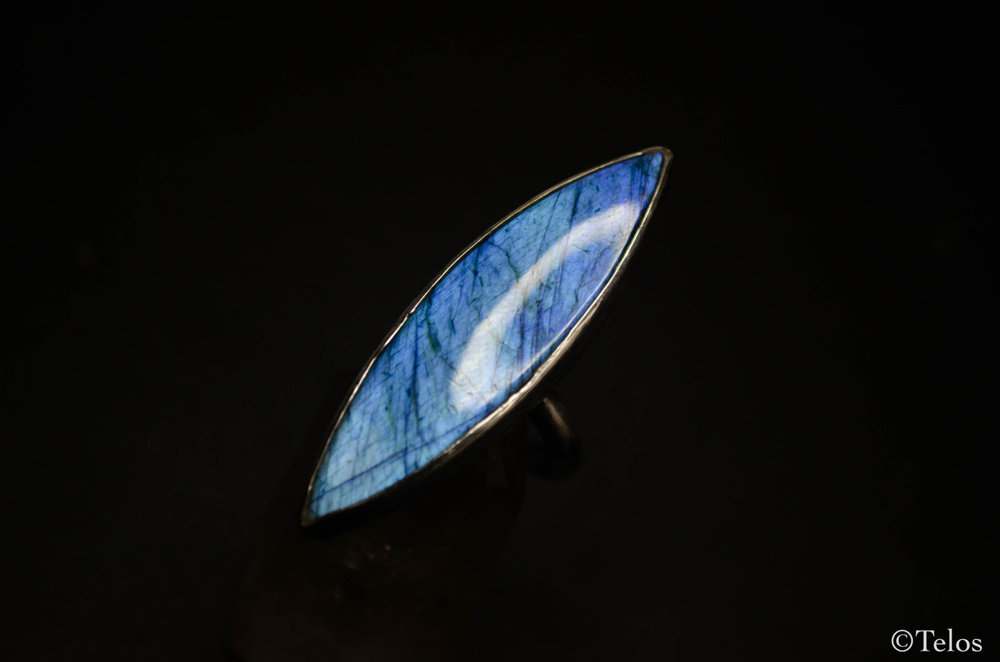 Sterling Silver Blue Labradorite Ring
