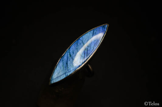 Sterling Silver Blue Labradorite Ring