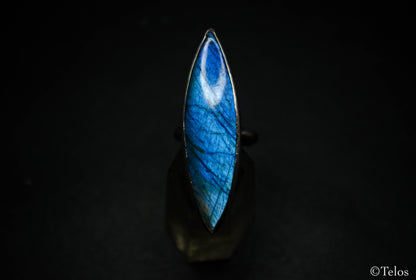 Sterling Silver Blue Labradorite Ring