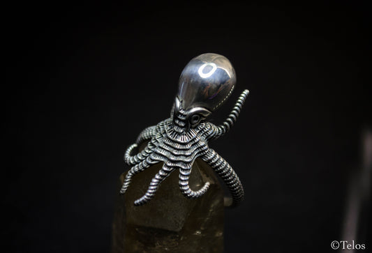 Sterling Silver Octopus ring